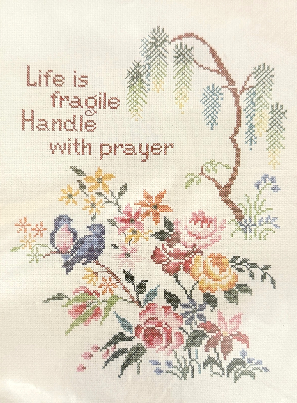 Creative Expressions Life Is Fragile Cross Stitch Kit X7103 Vintage NOS Sealed